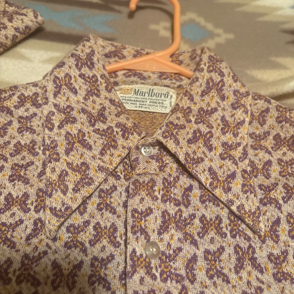 Vintage 70’s MARLBORO button up shirt - Picture 2 of 3